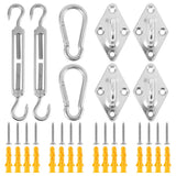 Kit De Fixation Inox 4 Points Pour Voile D’Ombrage
